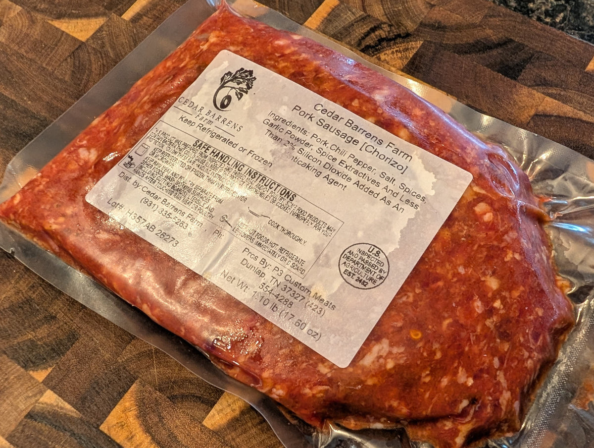 Chorizo — 1 lb Vacuum Flat Pack