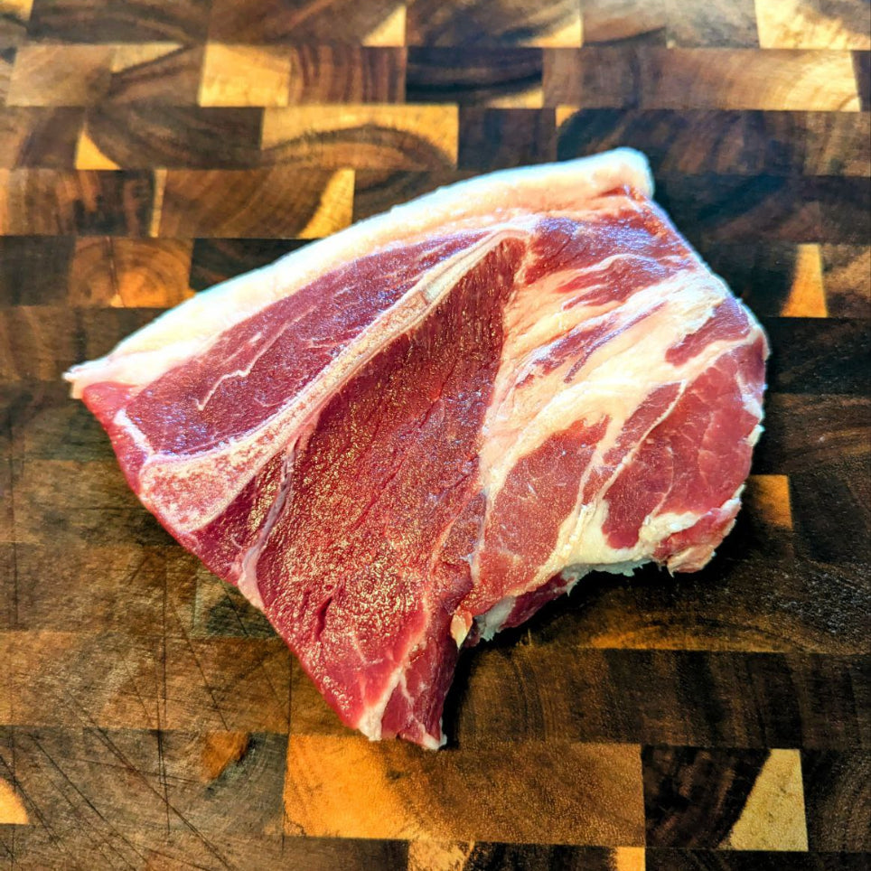 Bone-in pork steaks